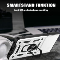 Outdoor Panzer Hülle Xiaomi Redmi 13 /Poco M6 Handyhülle Kameraschutz Ringhalter Silber