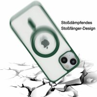 Handyhülle für Apple iPhone 14 Plus – Magnet Case Waldgrün