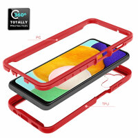 Hülle für Samsung Galaxy A13 5G / A04s Handyhülle Cover 2-teilig TPU Bumper Case Rot