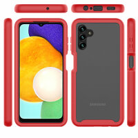Hülle für Samsung Galaxy A13 5G / A04s Handyhülle Cover 2-teilig TPU Bumper Case Rot