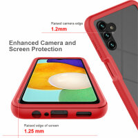 Hülle für Samsung Galaxy A13 5G / A04s Handyhülle Cover 2-teilig TPU Bumper Case Rot