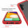 Hülle für Samsung Galaxy A13 5G / A04s Handyhülle Cover 2-teilig TPU Bumper Case Rot
