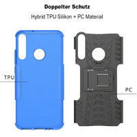 Outdoor Case Panzer Hülle Cover Huawei Handytasche Schutzhülle Handyhülle Handy Blau P40 Lite E