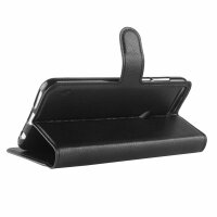 Handy Tasche Huawei Handyhülle Cover Case Klapp Schutz Hülle Etui Wallet Bumper Huawei Honor 7C Schwarz