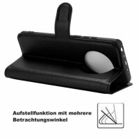 Handy Tasche Huawei Handyhülle Cover Case Klapp Schutz Hülle Etui Wallet Bumper Huawei Honor 7C Schwarz