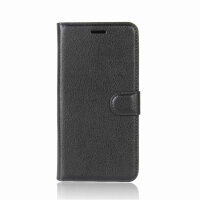 Handy Tasche Huawei Handyhülle Cover Case Klapp Schutz Hülle Etui Wallet Bumper Huawei Honor 7C Schwarz