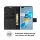 Handy Tasche Huawei Handyhülle Cover Case Klapp Schutz Hülle Etui Wallet Bumper Huawei Honor 7C Schwarz