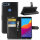 Handy Tasche Huawei Handyhülle Cover Case Klapp Schutz Hülle Etui Wallet Bumper Huawei Honor 7C Schwarz