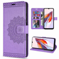 Hülle für Xiaomi Redmi 12C Handyhülle Handy Tasche Klapphülle Wallet Case Etui Lila