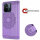 Hülle für Xiaomi Redmi 12C Handyhülle Handy Tasche Klapphülle Wallet Case Etui Lila
