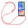 Handykette für Samsung Galaxy A05s Handyhülle mit Band Case TPU Hülle mit Kordel Rosa