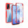 360° Grad Hülle Oppo A16 / A16s Handyhülle vollschutz Integriertem Displayschutz Rot