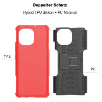 Schutz Hülle Xiaomi Handy Tasche Case Cover Silikon Schale Outdoor Handyhülle BF Xiaomi Mi 11 Rot