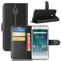 Nokia 2 Handy Tasche Flip Cover Wallet Case Klapptasche Buch Schutz Hülle Etui