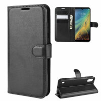Handyhülle für ZTE Blade A5 2020 – Klapphülle PU-Leder Schwarz