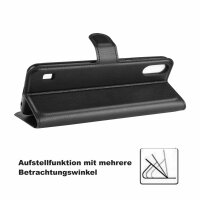 Handyhülle für ZTE Blade A5 2020 – Klapphülle PU-Leder Schwarz