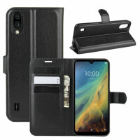 Handyhülle für ZTE Blade A5 2020 – Klapphülle PU-Leder Schwarz
