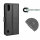Handyhülle für ZTE Blade A5 2020 – Klapphülle PU-Leder Schwarz