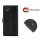 Handyhülle für ZTE Blade A5 2020 – Klapphülle PU-Leder Schwarz