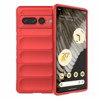 Hülle für Google Pixel 7 Pro Handyhülle Handy Tasche Back Cover Bumper TPU Case Rot