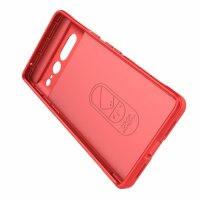 Hülle für Google Pixel 7 Pro Handyhülle Handy Tasche Back Cover Bumper TPU Case Rot