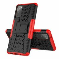 Handy Tasche für SAMSUNG Galaxy Hülle Handyhülle Schutzhülle Outdoor Case Schale Galaxy S20 FE SM-G780F Rot