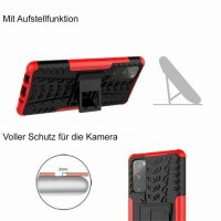 Handy Tasche für SAMSUNG Galaxy Hülle Handyhülle Schutzhülle Outdoor Case Schale Galaxy S20 FE SM-G780F Rot