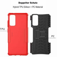 Handy Tasche für SAMSUNG Galaxy Hülle Handyhülle Schutzhülle Outdoor Case Schale Galaxy S20 FE SM-G780F Rot