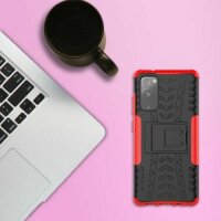 Handy Tasche für SAMSUNG Galaxy Hülle Handyhülle Schutzhülle Outdoor Case Schale Galaxy S20 FE SM-G780F Rot
