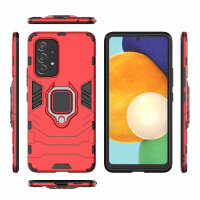 Hülle für Samsung Galaxy A53 5G, Schutzhülle Handy Tasche Ring Case Cover Bumper Rot