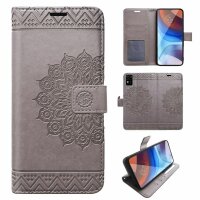 Handy Tasche für ZTE Blade Hülle Schutzhülle Klapphülle Flip Case Schale Etui BF Grau Blade V30 Vita