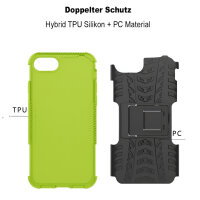Handy Tasche für Apple iPhone Panzer Cover Case Schutz Hülle Etui Schale Bumper Apple iPhone SE 2020 Grün