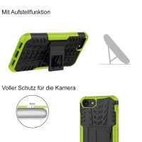 Handy Tasche für Apple iPhone Panzer Cover Case Schutz Hülle Etui Schale Bumper Apple iPhone SE 2020 Grün