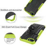 Handy Tasche für Apple iPhone Panzer Cover Case Schutz Hülle Etui Schale Bumper Apple iPhone SE 2020 Grün