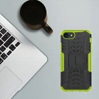 Handy Tasche für Apple iPhone Panzer Cover Case Schutz Hülle Etui Schale Bumper Apple iPhone SE 2020 Grün