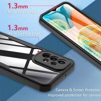 360° Grad Hülle für Samsung Galaxy A23 5G vollschutz Integriertem Displayschutz Schwarz