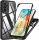 360° Grad Hülle für Samsung Galaxy A23 5G vollschutz Integriertem Displayschutz Schwarz