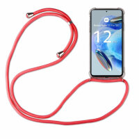 Handykette für Xiaomi Redmi Note 12 Pro 5G / Poco X5 Pro 5G Handyhülle mit Band Rot