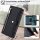 Handykette Motorola Hülle mit Band Handyhülle Kartenfächer Leder Umhängetasche Moto G14 Schwarz