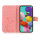 Handy Tasche für Samsung Galaxy A51 SM-A515 Hülle Case Buchhülle Klapphülle TPU Blume Rosegold