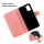 Handy Tasche für Samsung Galaxy A51 SM-A515 Hülle Case Buchhülle Klapphülle TPU Blume Rosegold