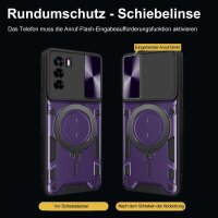 Outdoor Panzer Hülle für ZTE Handyhülle mit Slide Kameraschutz Ringhalter Bumper Blade V10 Vita Lila