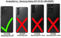 Schutz Hülle für Samsung Galaxy S21 FE 5G, SM-G990B Handy Tasche Bumper Case TPU Lila