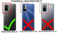 Schutz Hülle Xiaomi Handy Tasche Case Cover Silikon Schale Outdoor Handyhülle BF Xiaomi Redmi Note 10 Blau