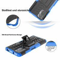 Schutz Hülle Xiaomi Handy Tasche Case Cover Silikon Schale Outdoor Handyhülle BF Xiaomi Redmi Note 10 Blau