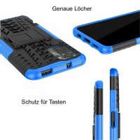 Schutz Hülle Xiaomi Handy Tasche Case Cover Silikon Schale Outdoor Handyhülle BF Xiaomi Redmi Note 10 Blau