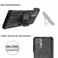 Schutz Hülle Xiaomi Handy Tasche Case Cover Silikon Schale Outdoor Handyhülle BF Xiaomi Redmi Note 10 Blau