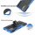 Schutz Hülle Xiaomi Handy Tasche Case Cover Silikon Schale Outdoor Handyhülle BF Xiaomi Redmi Note 10 Blau