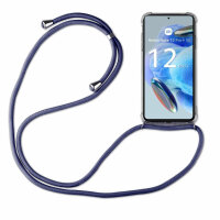 Handykette für Xiaomi Redmi Note 12 Pro+ Handyhülle mit Band Hülle mit Kordel Blau