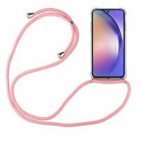 Handykette für Samsung Galaxy A54 5G Handyhülle mit Band Case Hülle mit Kordel Rosa
